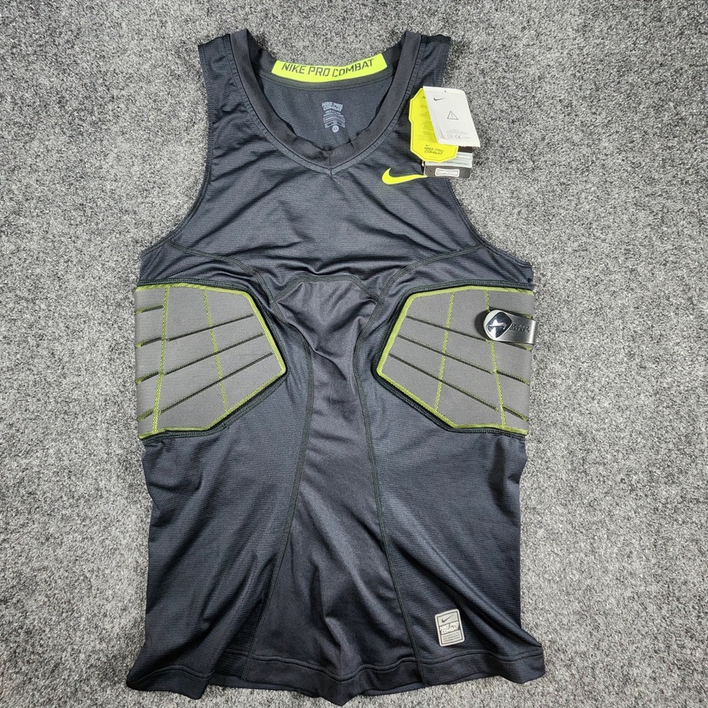NWT Nike Pro Combat Padded Hyperstrong Compression Tank Top Mens XL Black